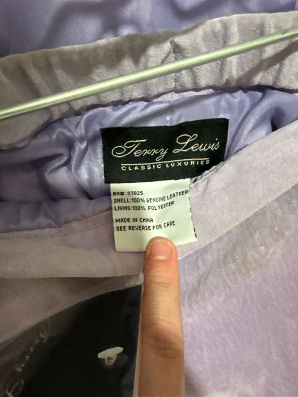 VGT Terry Lewis Light purple suede suit set SZ 2x - Picture 3 of 4